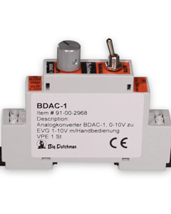 Analogkonverter BDAC-1 0-10V zu EVG 1-10V f/Zeus, Leco